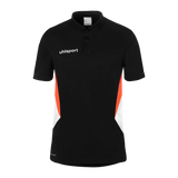 uhlsport Equipe 29 Polo Shirt (schwarz/weiß/fluo orange)
