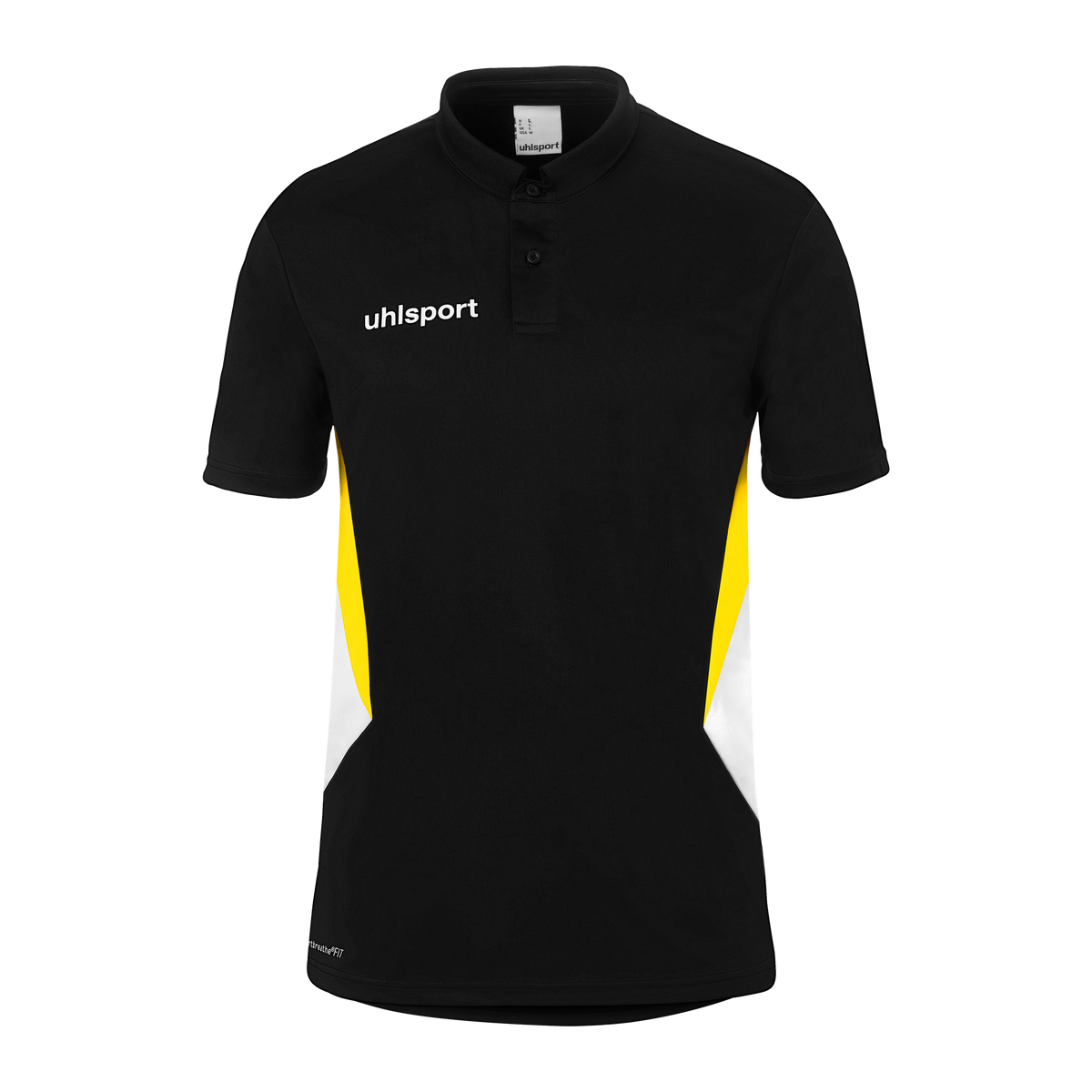 uhlsport Equipe 29 Polo Shirt (schwarz/weiß/limonengelb)