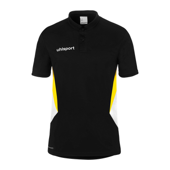 uhlsport Equipe 29 Polo Shirt (schwarz/weiß/limonengelb)