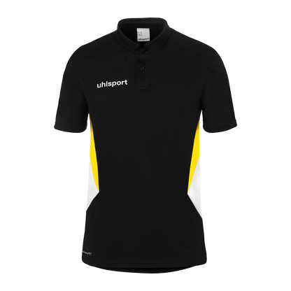 uhlsport Equipe 29 Polo Shirt (schwarz/weiß/limonengelb)