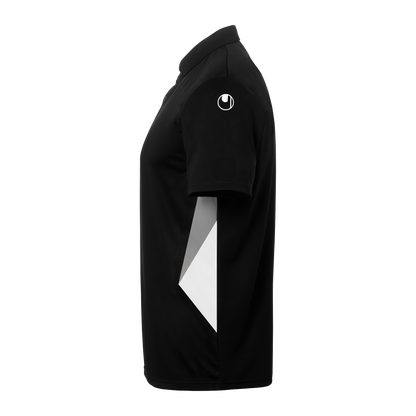 uhlsport Equipe 29 Polo Shirt (schwarz/weiß/steingrau)