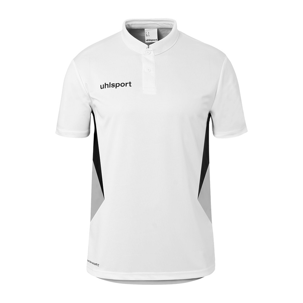 uhlsport Equipe 29 Polo Shirt (weiß/steingrau/schwarz)