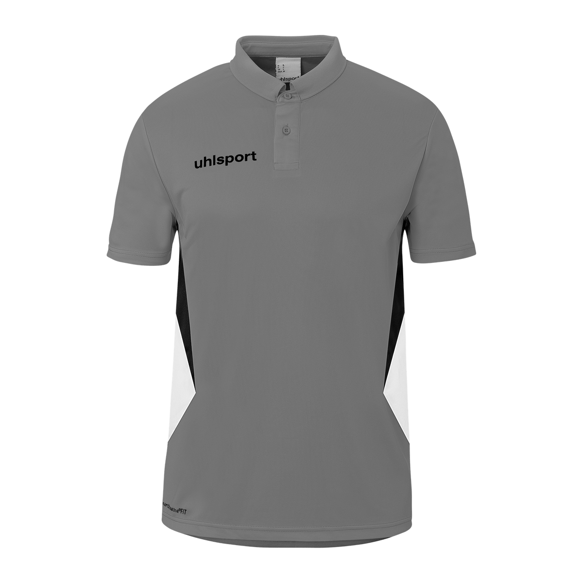 uhlsport Equipe 29 Polo Shirt (steingrau/weiß/schwarz)