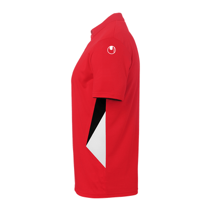 uhlsport Equipe 29 Polo Shirt (rot/weiß/schwarz)