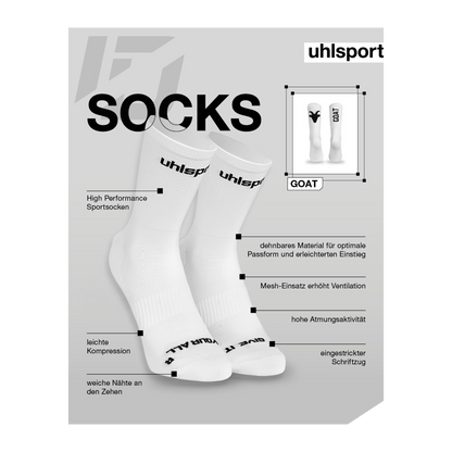 uhlsport ID Socks Goat (weiß/schwarz)
