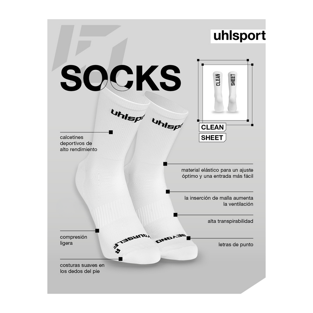 uhlsport ID Socks Only Tolerance (weiß/schwarz/mehrfarbig)