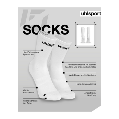 uhlsport ID Socks (weiß/schwarz)