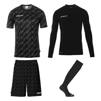 UHLSPORT Progressive Torwart Set Kind Schwarz