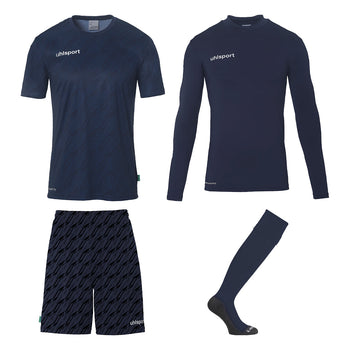 UHLSPORT Progressive Torwart Set Kind Dunkelblau