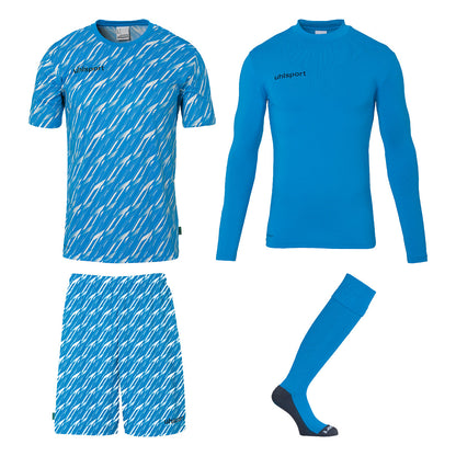 UHLSPORT Progressive Torwart Set Kind Hellblau