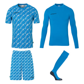 UHLSPORT Progressive Torwart Set Kind Hellblau