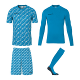 uhlsport Progressive Torwart Set Kind (cyan/weiß)