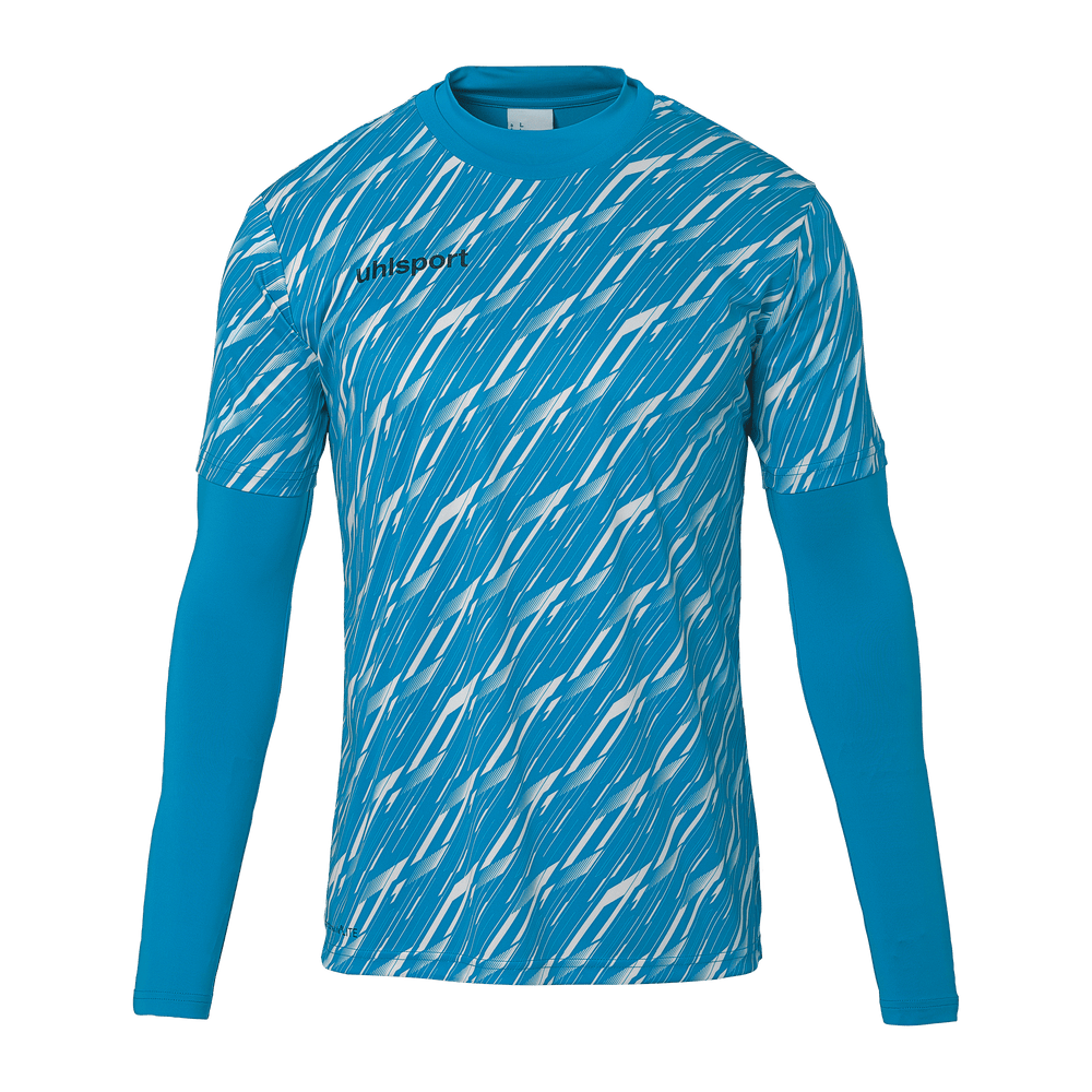 uhlsport Progressive Torwart Set Kind (cyan/weiß)