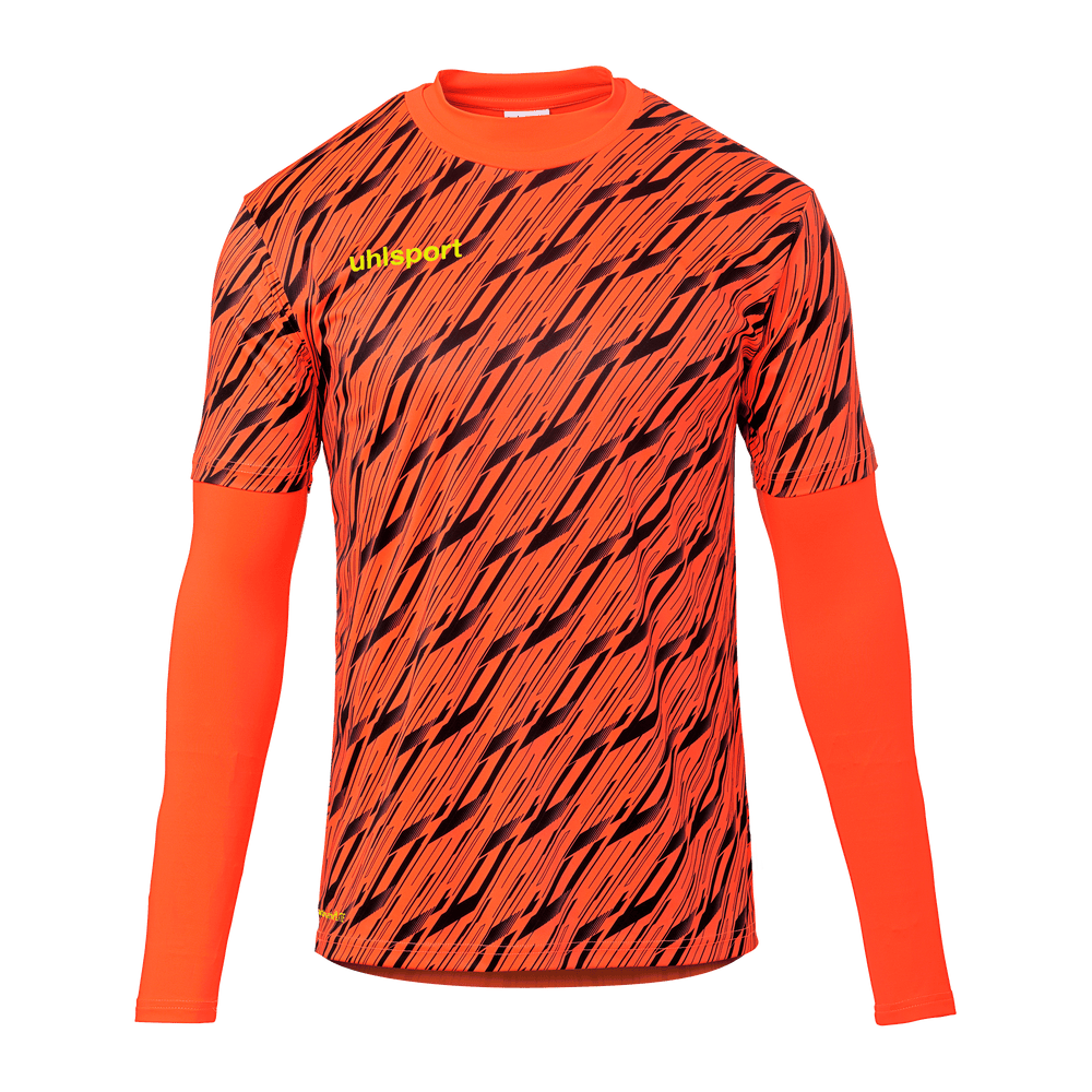 uhlsport Progressive Torwart Set (fluo rot/schwarz/fluo gel)