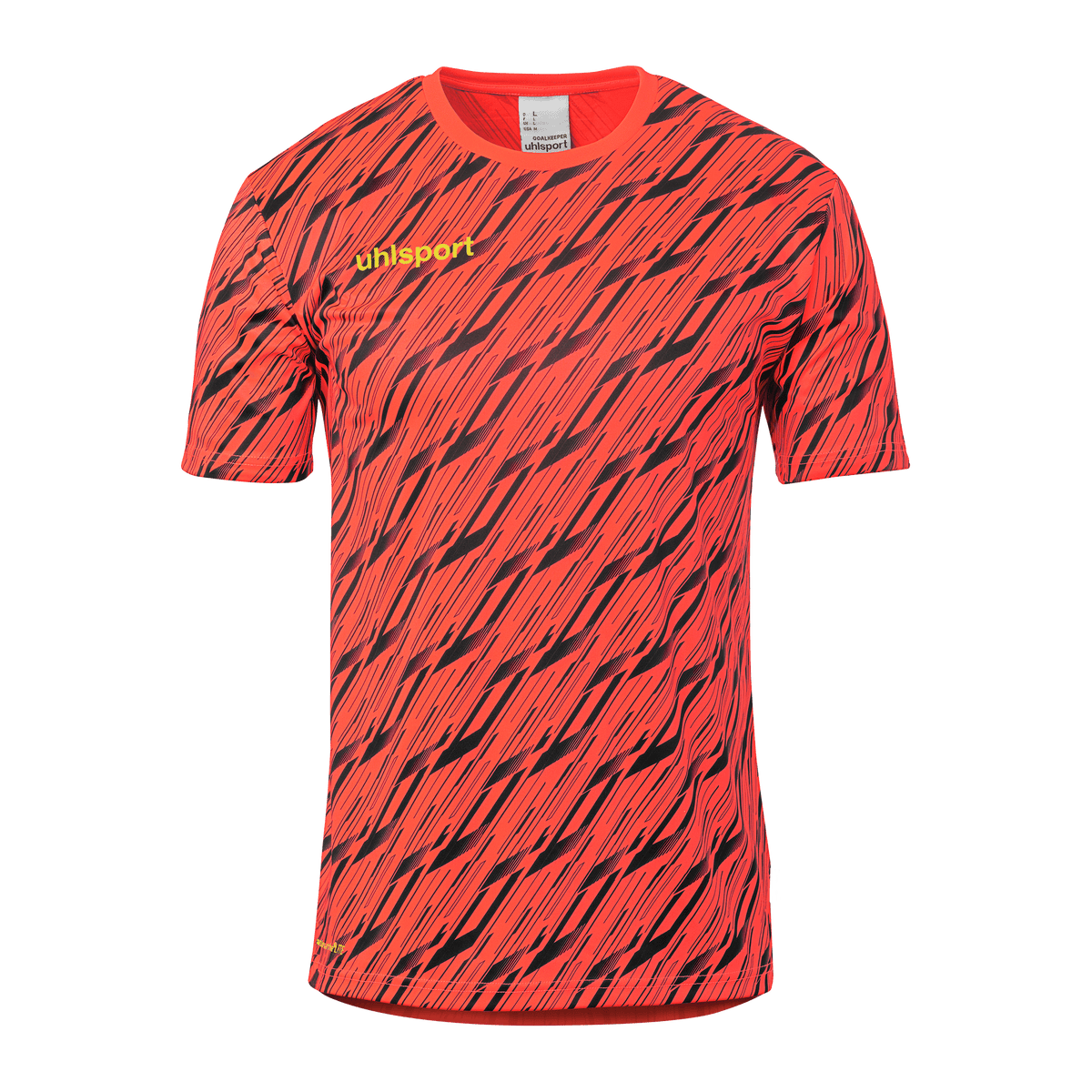 uhlsport Progressive Torwart Set (fluo rot/schwarz/fluo gel)