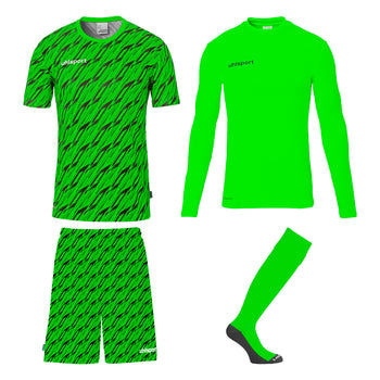 UHLSPORT Progressive Torwart Set Kind Hellgrün