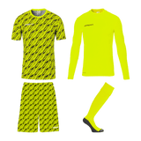 uhlsport Progressive Torwart Set Kind (fluo gelb/schwarz)