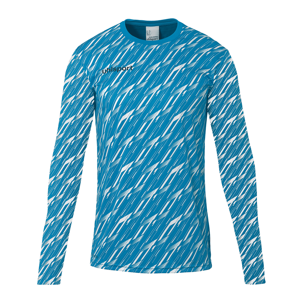 uhlsport Progressive Torwart Shirt Kind (cyan/weiß)