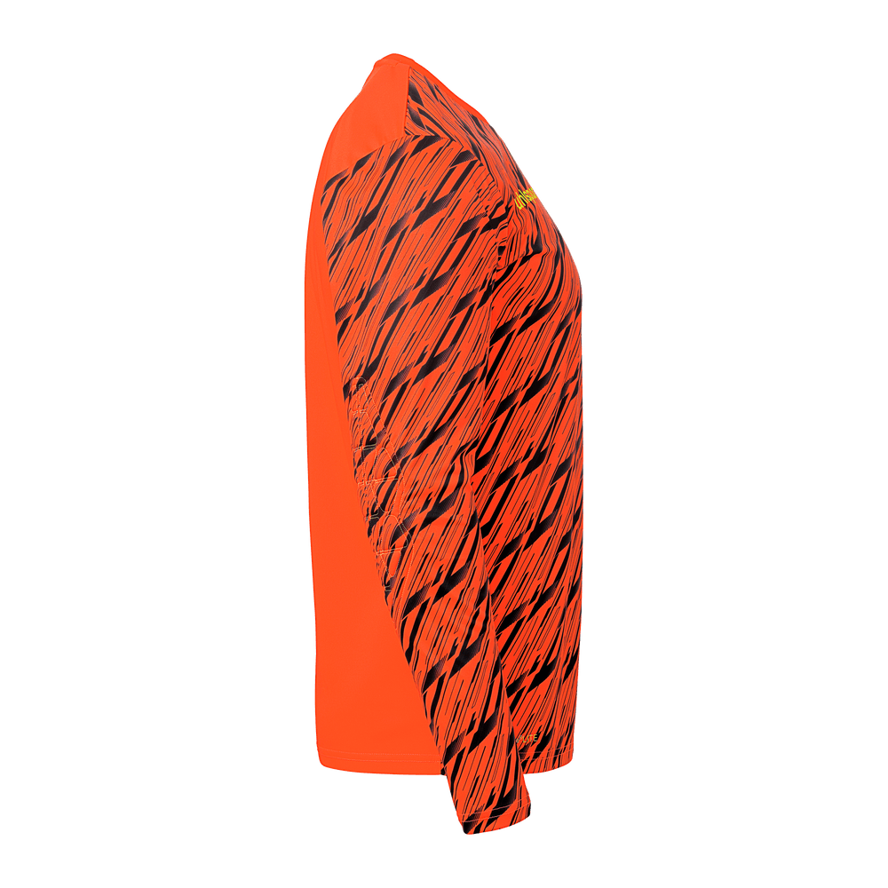 uhlsport Progressive Torwart Shirt Kind (fluo rot/schwarz/fluo gel)
