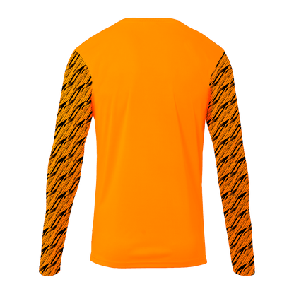uhlsport Progressive Torwart Shirt Kind (fluo orange/schwarz)