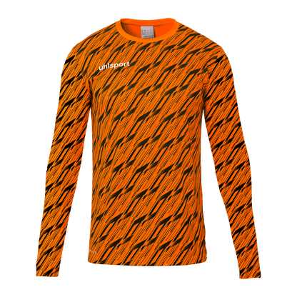 uhlsport Progressive Torwart Shirt Kind (fluo orange/schwarz)