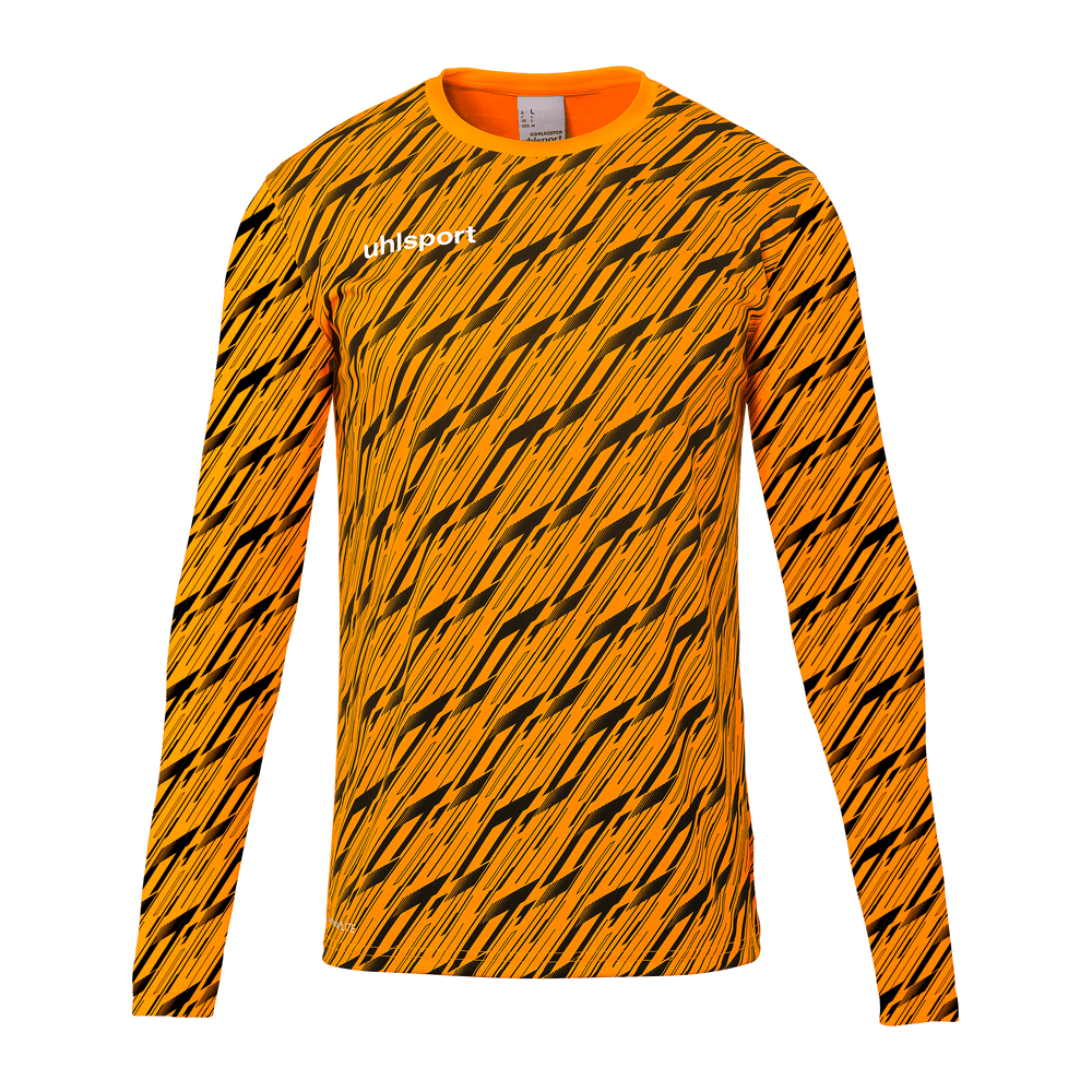 uhlsport Progressive Torwart Shirt Kind (fluo orange/schwarz)