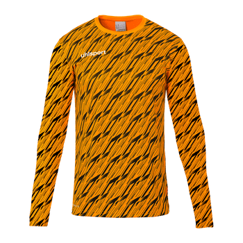 uhlsport Progressive Torwart Shirt Kind (fluo orange/schwarz)