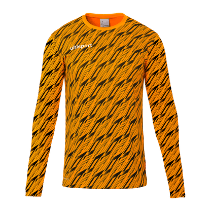 uhlsport Progressive Torwart Shirt Kind (fluo orange/schwarz)