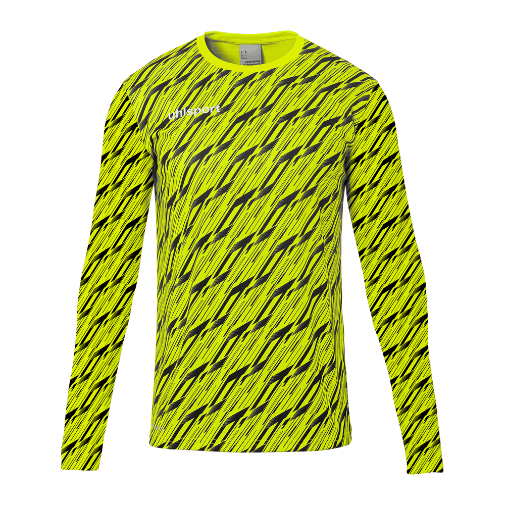 uhlsport Progressive Torwart Shirt Kind (fluo gelb/schwarz)