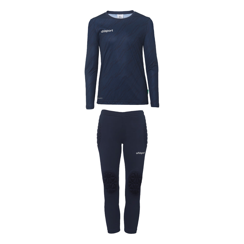 UHLSPORT Progressive Torwart Set Junior Kind Dunkelblau