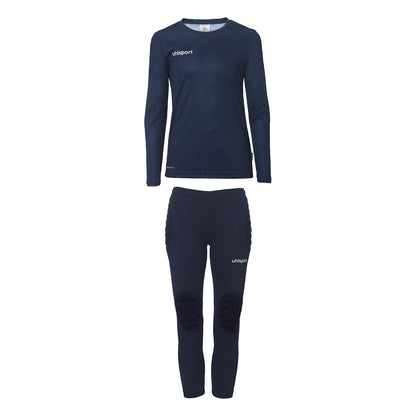 UHLSPORT Progressive Torwart Set Junior Kind Dunkelblau