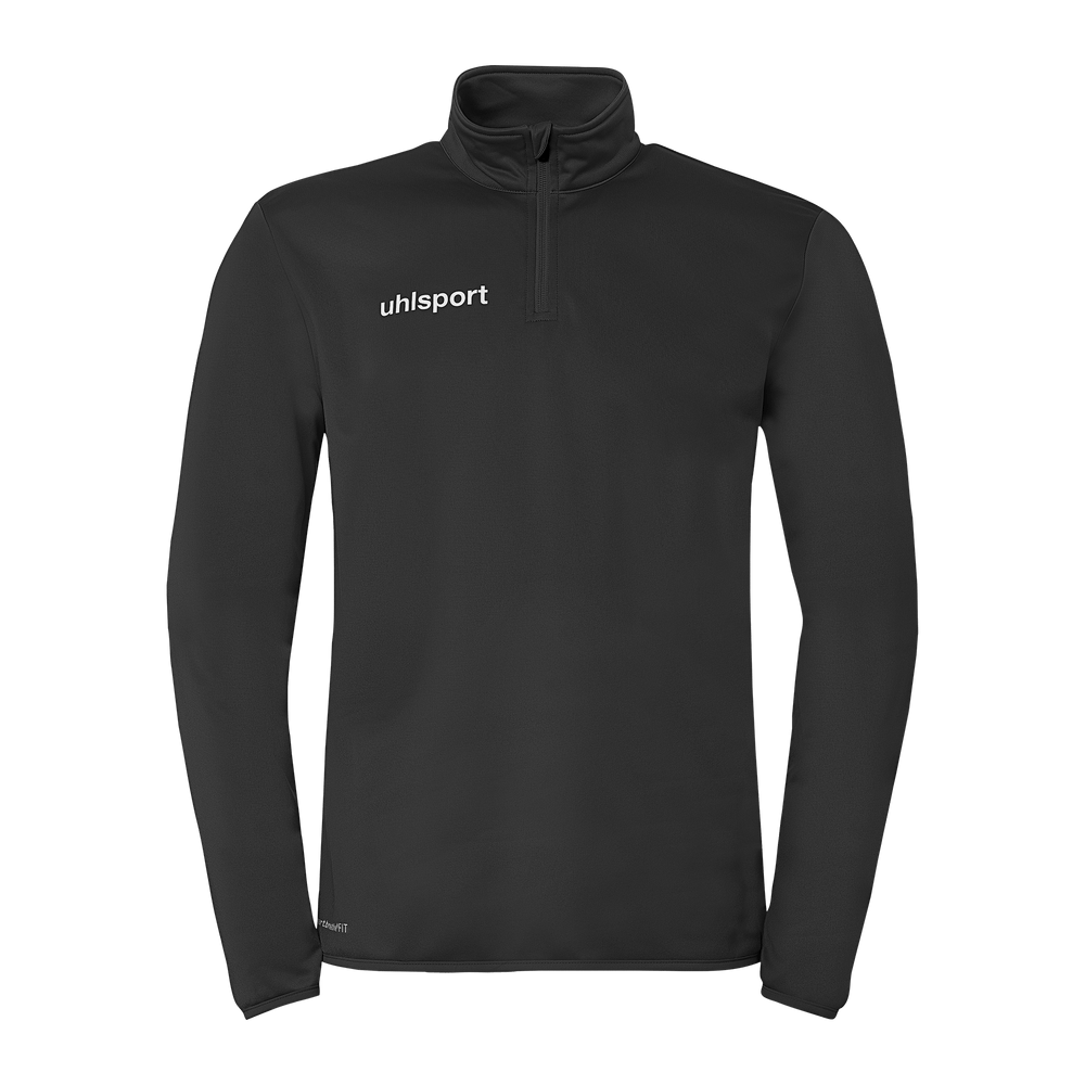 uhlsport Essential 1/4 Zip Top Kind (schwarz/weiß)
