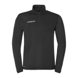 uhlsport Essential 1/4 Zip Top Kind (schwarz/weiß)