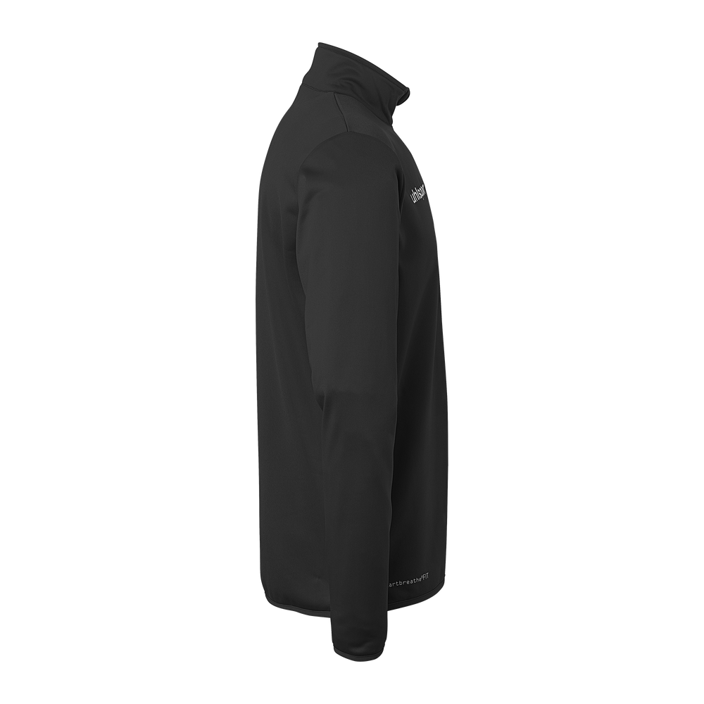 uhlsport Essential 1/4 Zip Top Kind (schwarz/weiß)