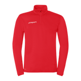 uhlsport Essential 1/4 Zip Top Kind (rot/weiß)