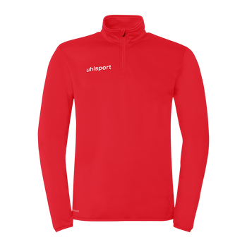 uhlsport Essential 1/4 Zip Top Kind (rot/weiß)