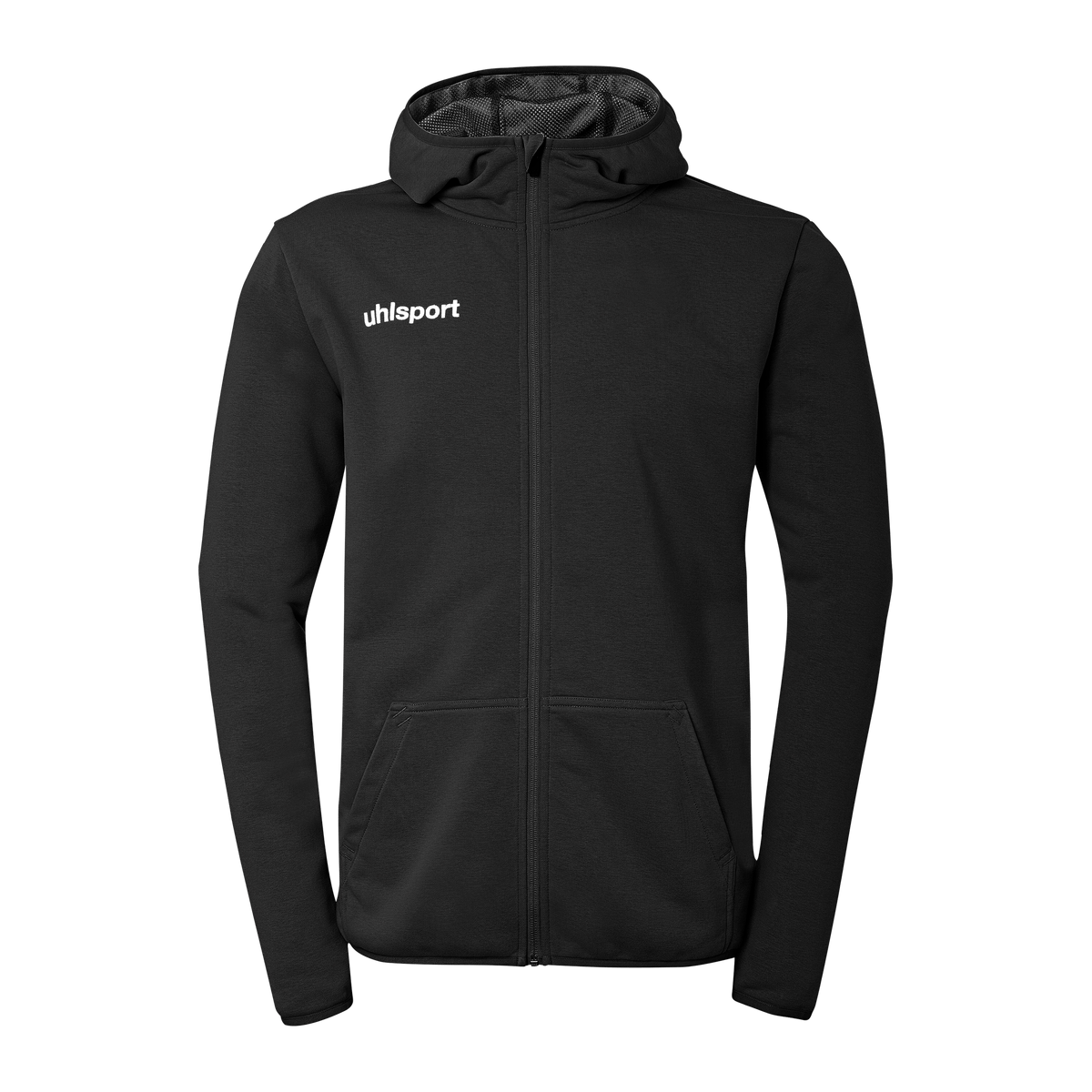 uhlsport Essential Kapuzenjacke (schwarz)