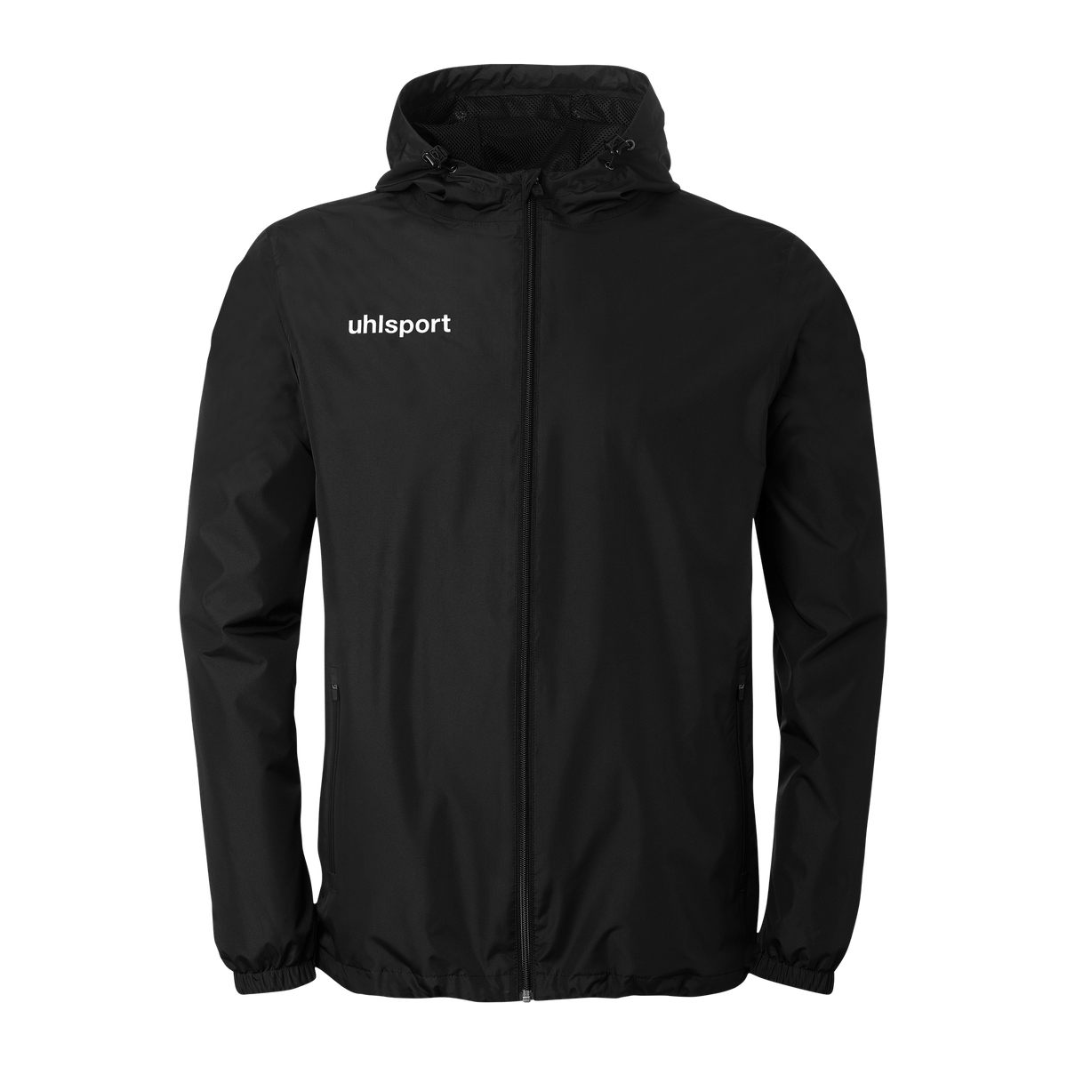 uhlsport Essential Regenjacke (schwarz/weiß)