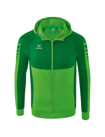 ERIMA Six Wings Trainingsjacke mit Kapuze Unisex Grün