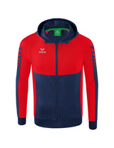ERIMA Six Wings Trainingsjacke mit Kapuze Unisex Blau