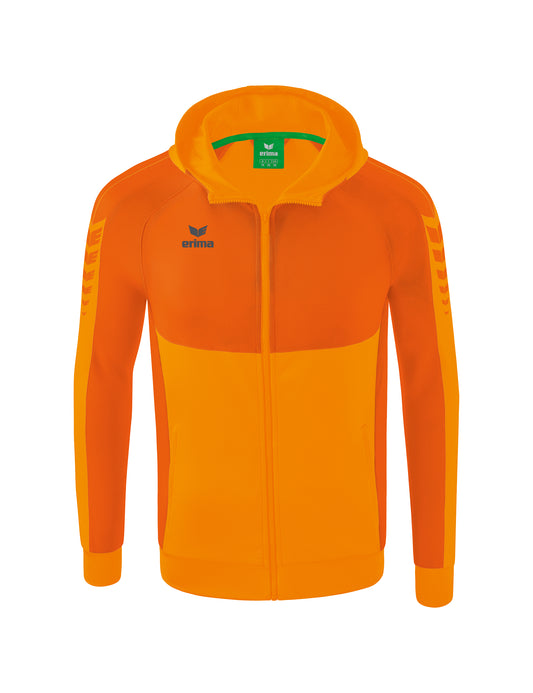 ERIMA Six Wings Trainingsjacke mit Kapuze Kinder Orange