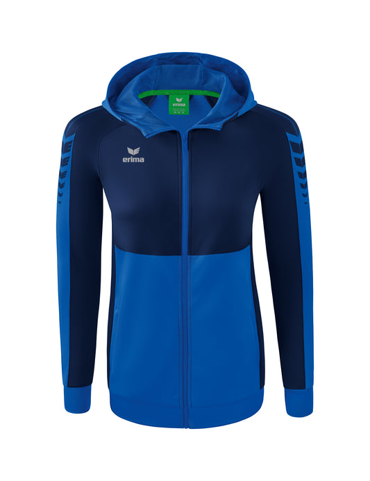 ERIMA Six Wings Trainingsjacke mit Kapuze Damen Blau