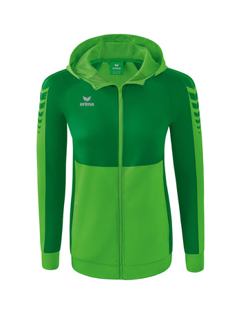 ERIMA Six Wings Trainingsjacke mit Kapuze Damen Grün