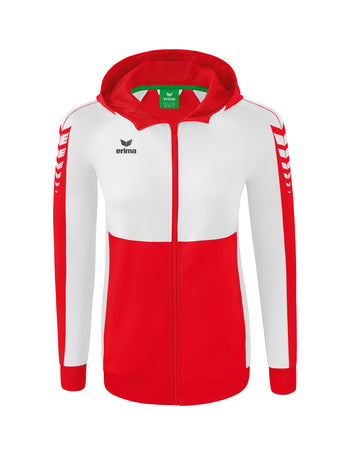 ERIMA Six Wings Trainingsjacke mit Kapuze Damen Rot