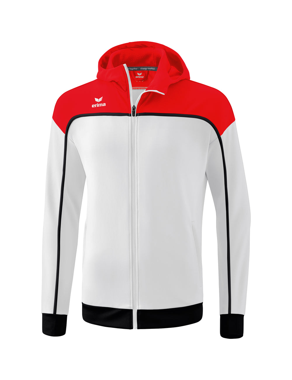 ERIMA CHANGE Trainingsjacke mit Kapuze Kinder Weiß
