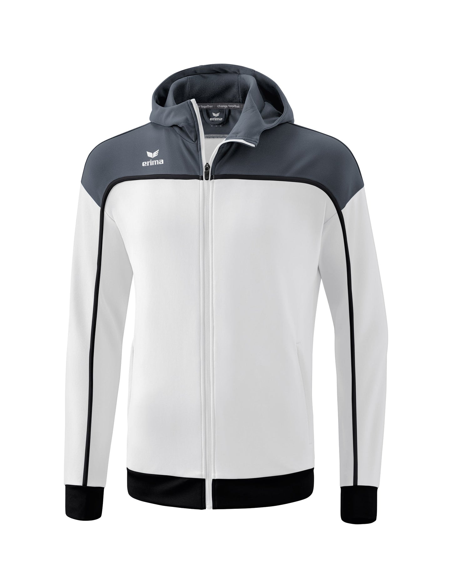ERIMA CHANGE Trainingsjacke mit Kapuze Kinder Weiß