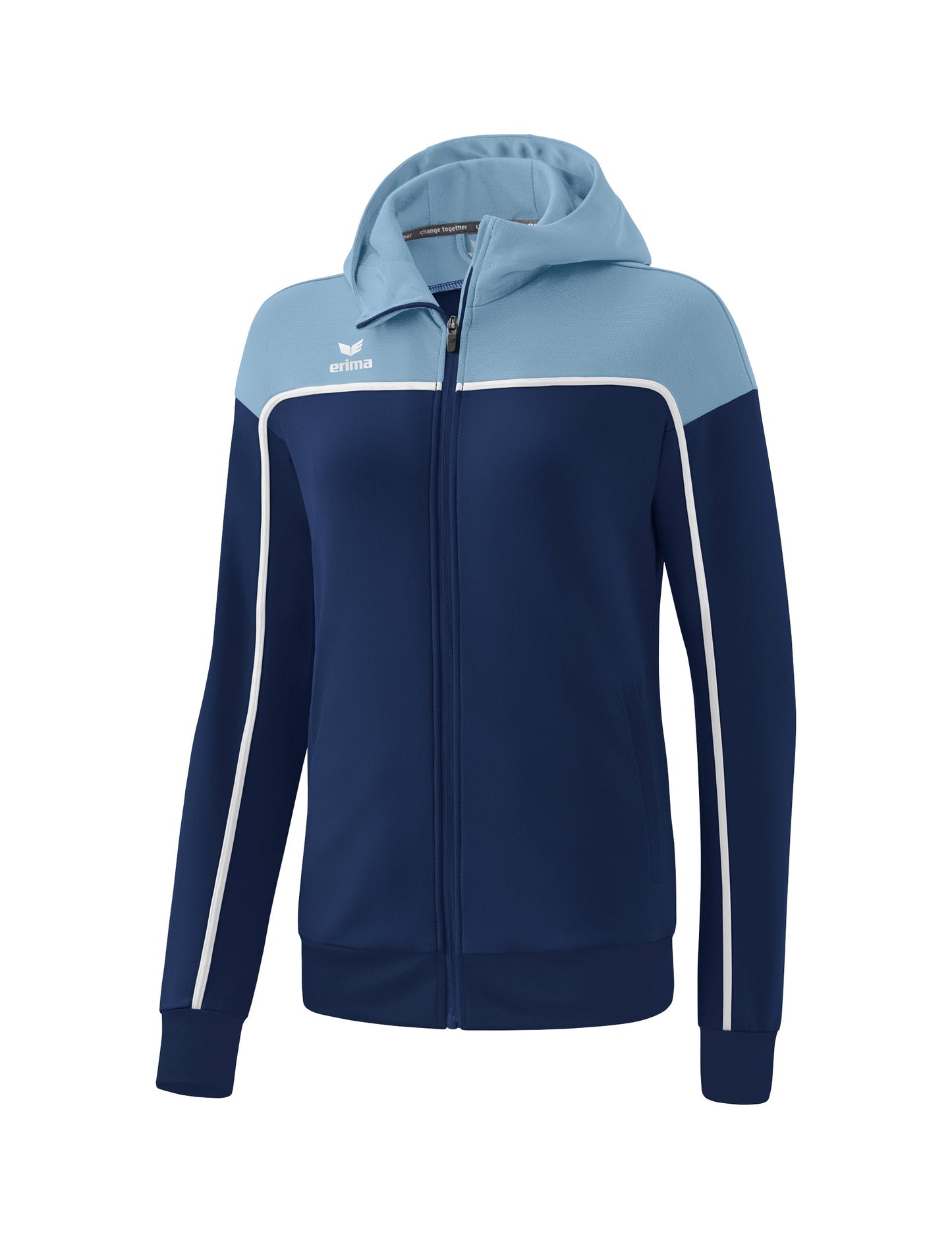 ERIMA CHANGE Trainingsjacke mit Kapuze Damen Blau