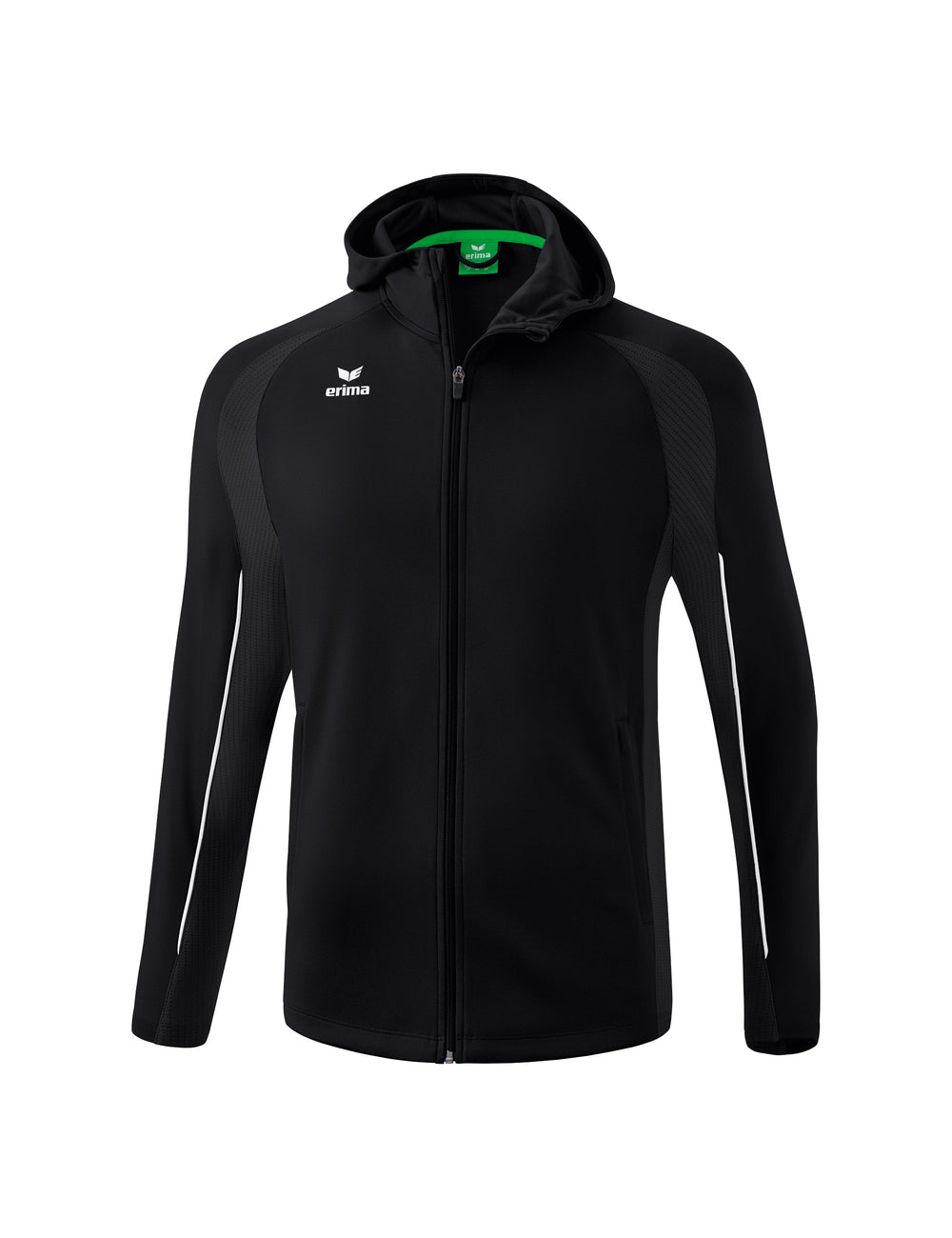 ERIMA LIGA STAR Trainingsjacke mit Kapuze (schwarz/weiß)