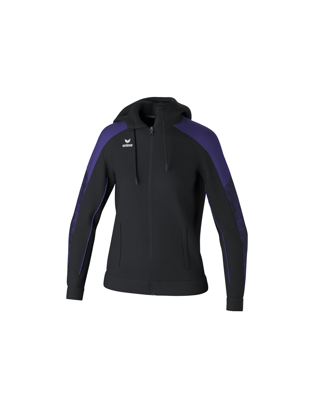 ERIMA EVO STAR Trainingsjacke mit Kapuze Damen Schwarz