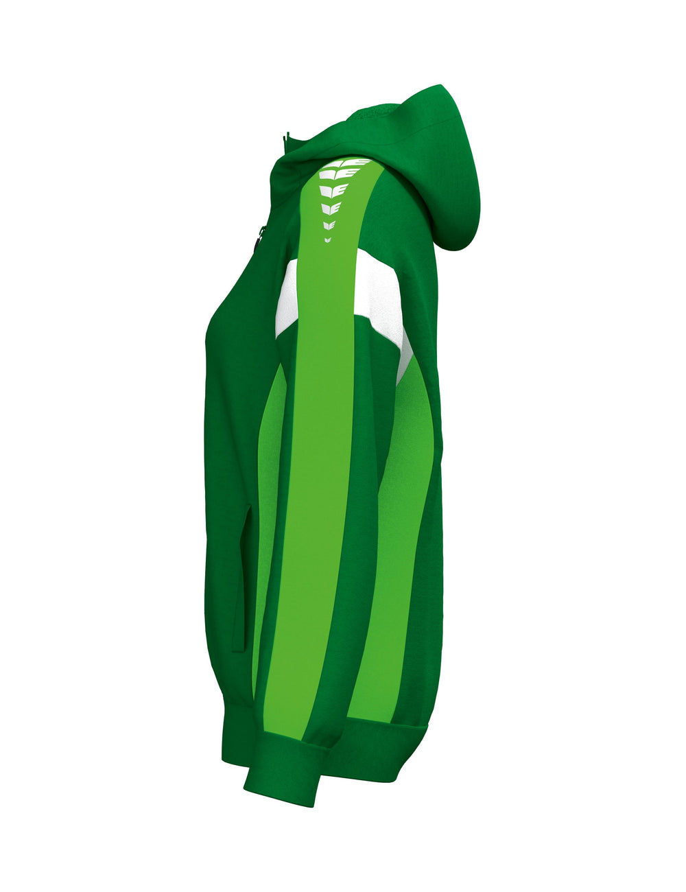 ERIMA CELEBRATE 125 Training Jacket with hood Damen (smaragd/green gecko)